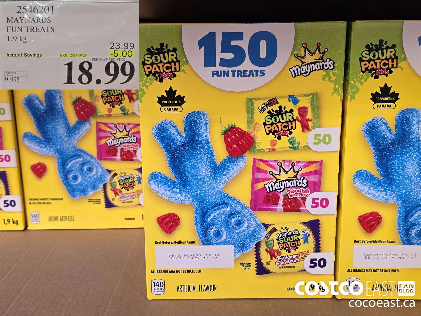 2546201 MAYNARDS FUN TREATS 1.9 KG ($5.00 INSTANT SAVINGS EXPIRES ON 2024-09-29) $18.99