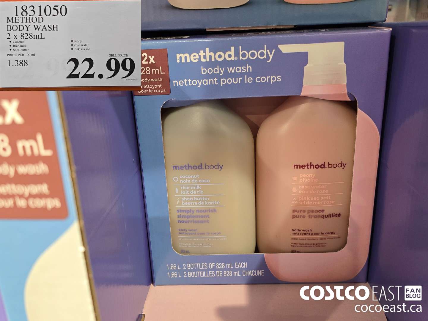 1831050 METHOD BODY WASH 2 x 828mL $22.99