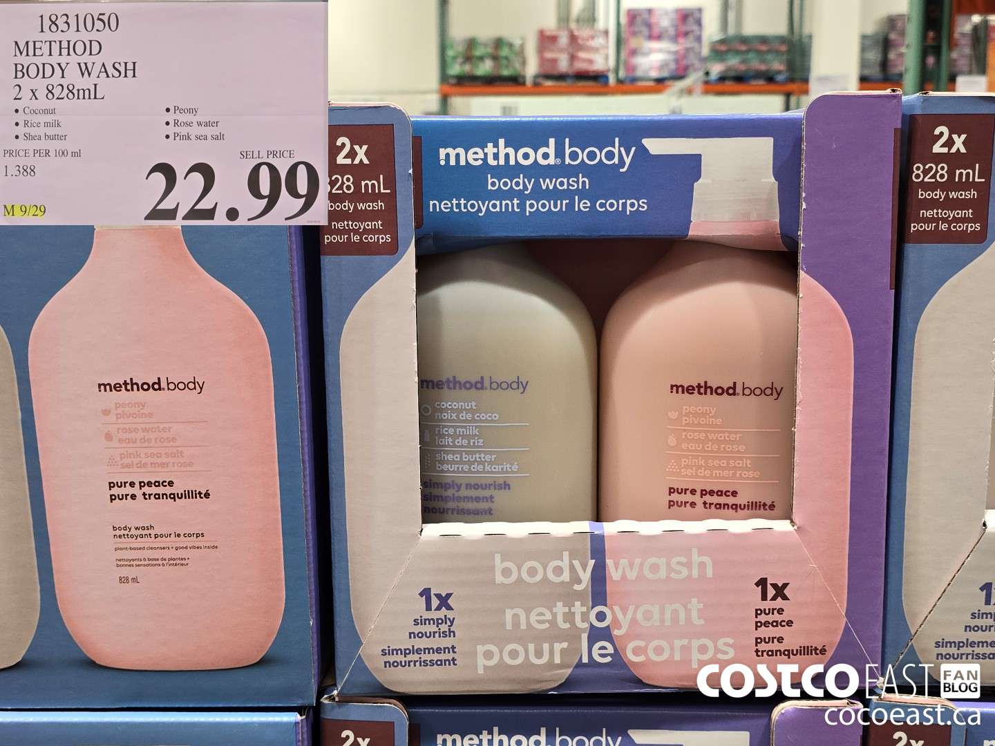 1831050 METHOD BODY WASH 2 x 828mL $22.99