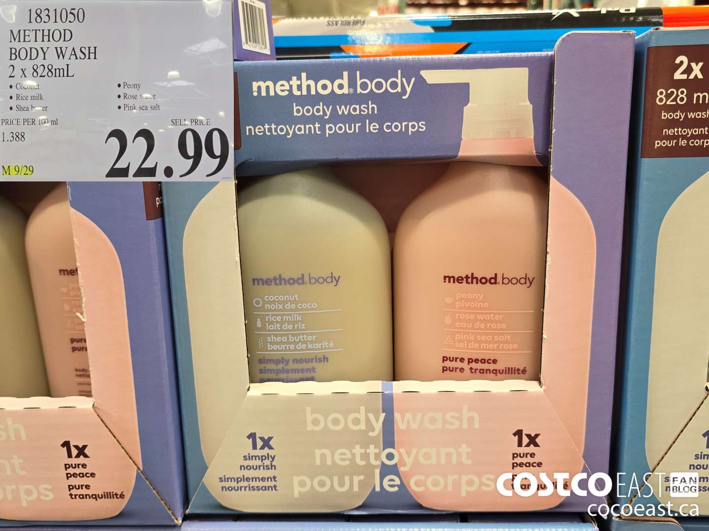 1831050 METHOD BODY WASH 2 x 828mL $22.99