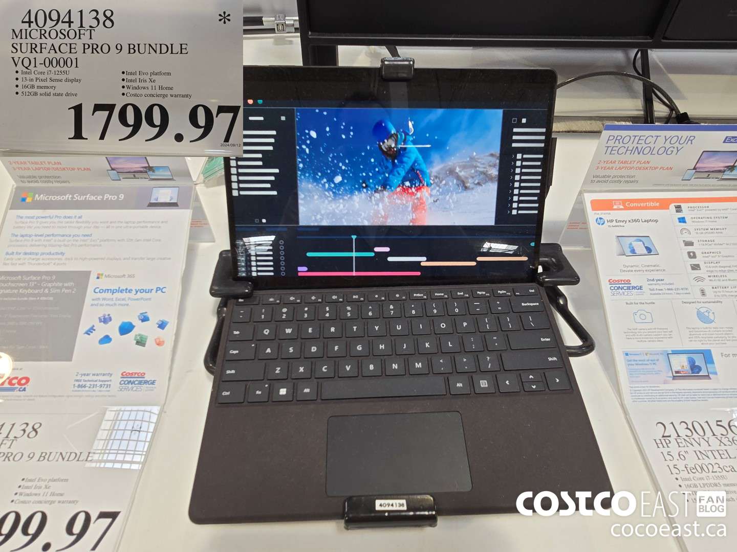 4094138 MICROSOFT SURFACE PRO 9 BUNDLE VQ1-00001 $1799.97