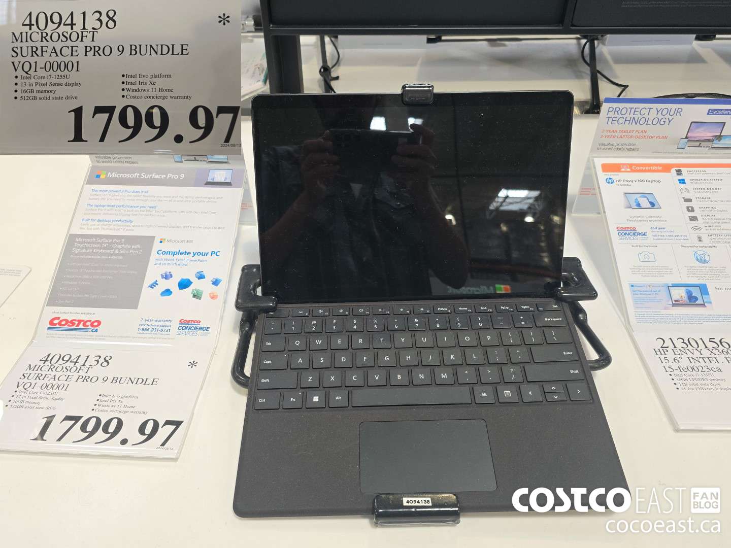 4094138 MICROSOFT SURFACE PRO 9 BUNDLE  $1799.97