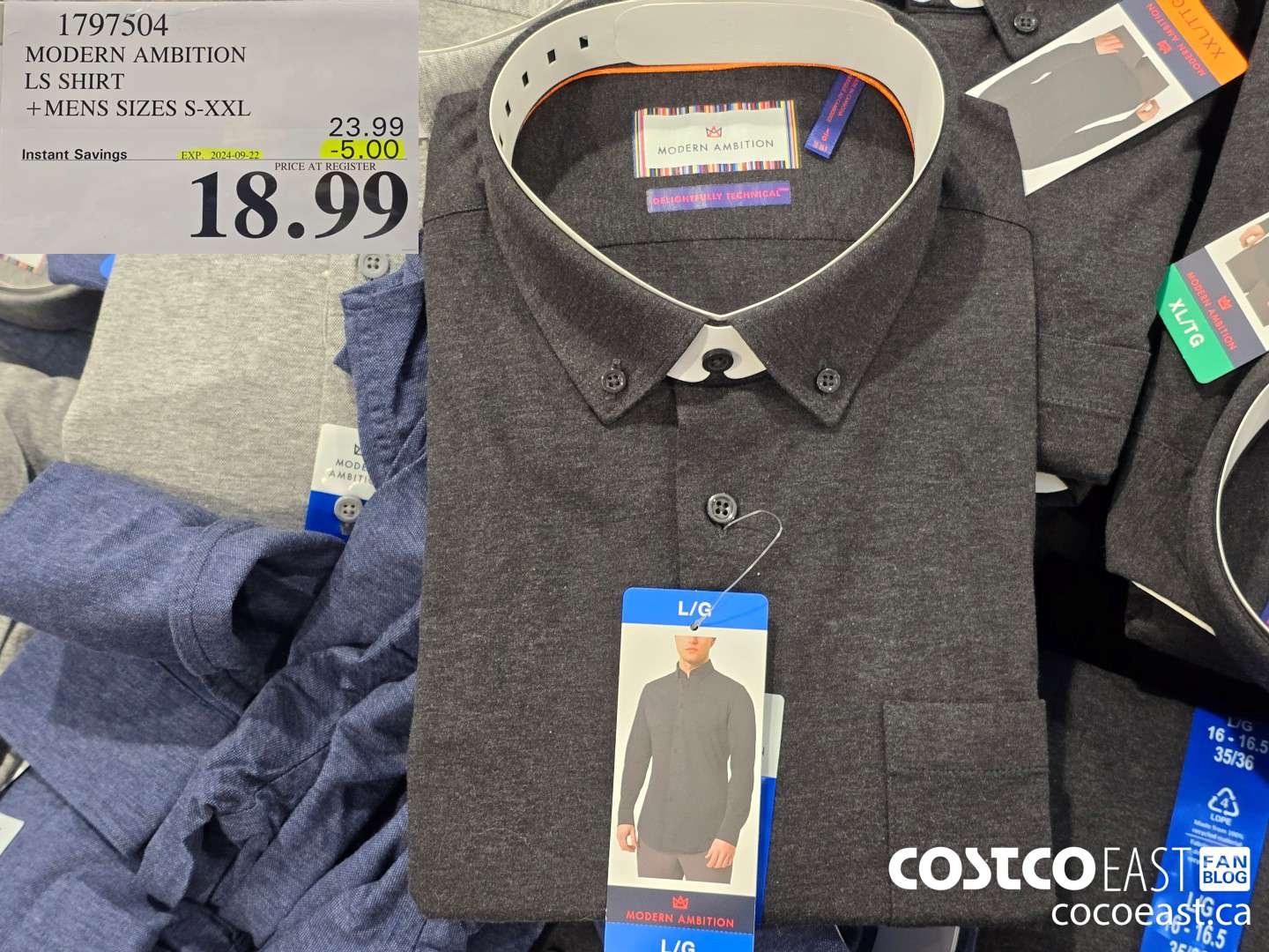 1797504 MODERN AMBITION LS SHIRT +MENS SIZES S-XXL ($5.00 INSTANT SAVINGS EXPIRES ON 2024-09-22) $18.99