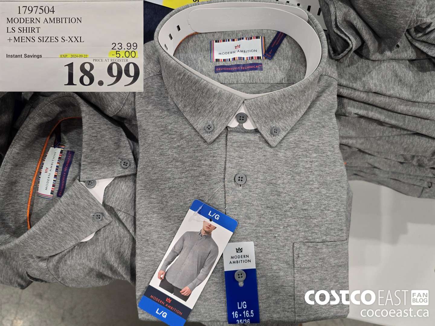 1797504 MODERN AMBITION LS SHIRT +MENS SIZES S-XXL ($5.00 INSTANT SAVINGS EXPIRES ON 2024-09-22) $18.99