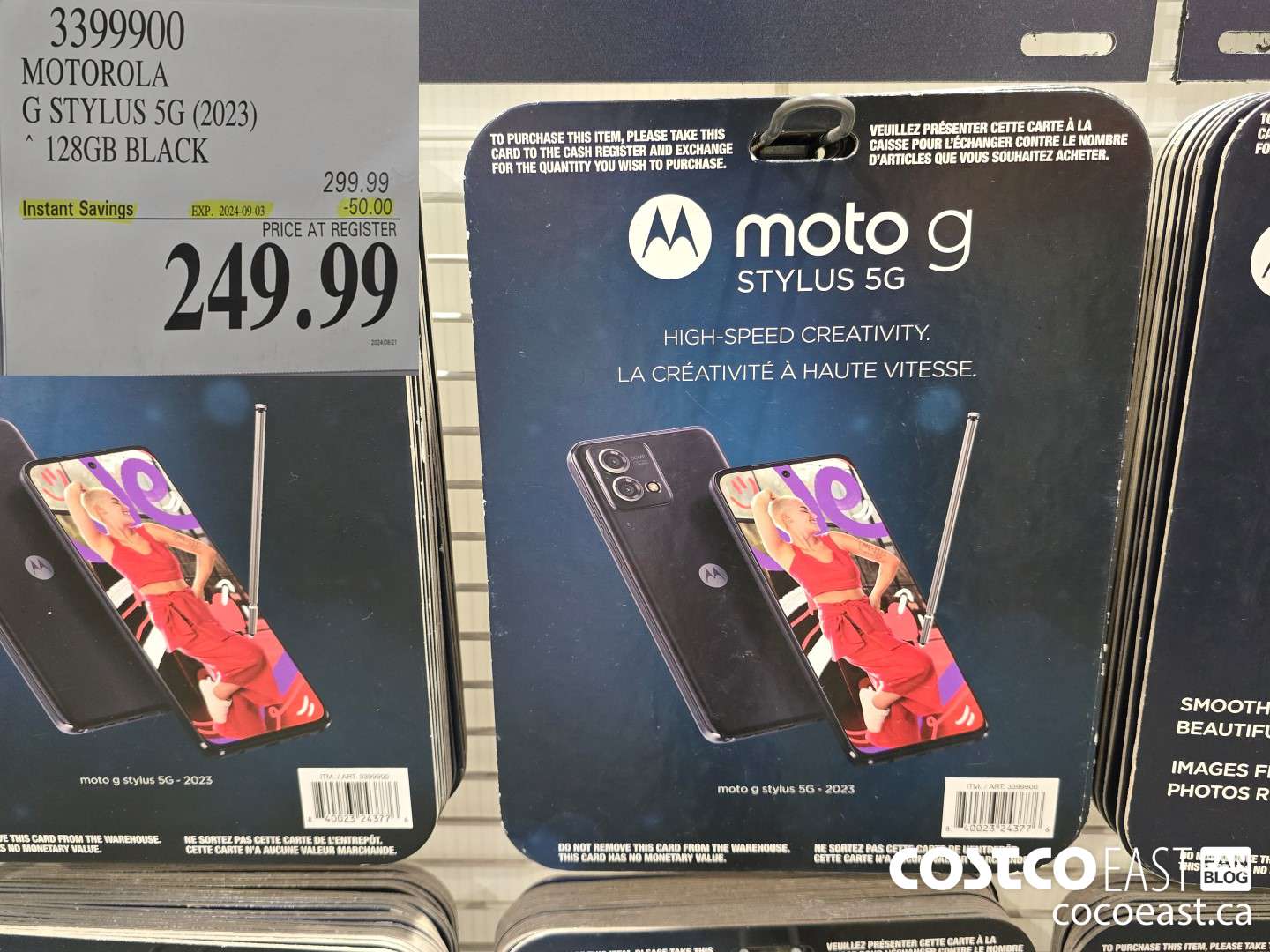 3399900 MOTOROLA G STYLUS 5G (2023) ~ 128GB BLACK ($50.00 INSTANT SAVINGS EXPIRES ON 2024-09-03) $249.99