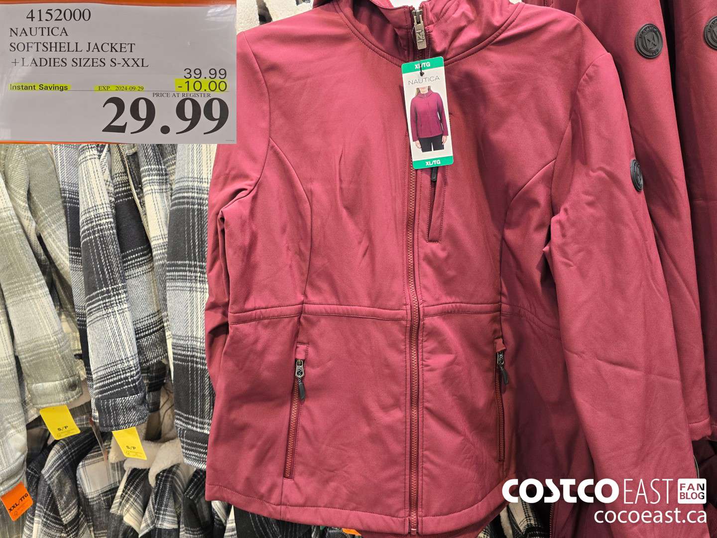 4152000 NAUTICA SOFTSHELL JACKET + LADIES SIZES S-XXL ($10.00 INSTANT SAVINGS EXPIRES ON 2024-09-29) $29.99