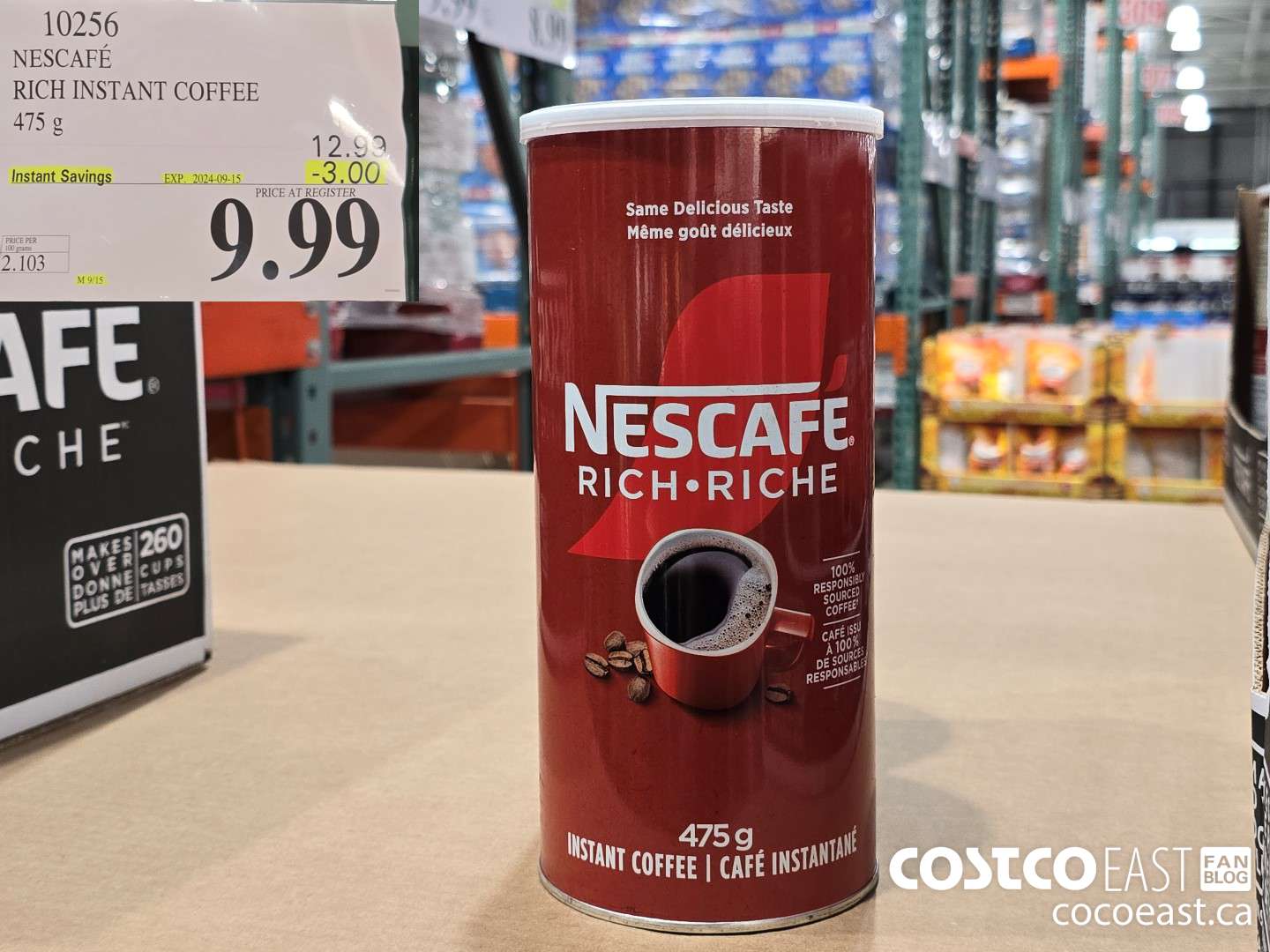 10256 NESCAFE RICH INSTANT COFFEE 475 G ($3.00 INSTANT SAVINGS EXPIRES ON 2024-09-15) $9.99