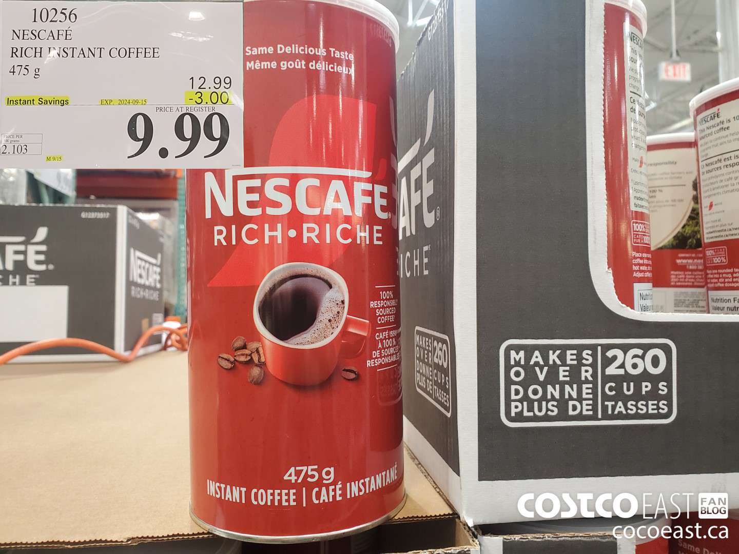 10256 NESCAFE RICH INSTANT COFFEE 475 G ($3.00 INSTANT SAVINGS EXPIRES ON 2024-09-15) $9.99