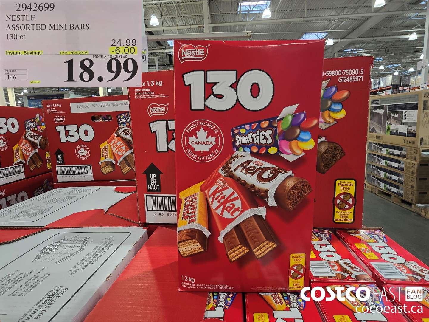 2942699 NESTLE MINI BARS 130 CT ($6.00 INSTANT SAVINGS EXPIRES ON 2024-09-08) $18.99