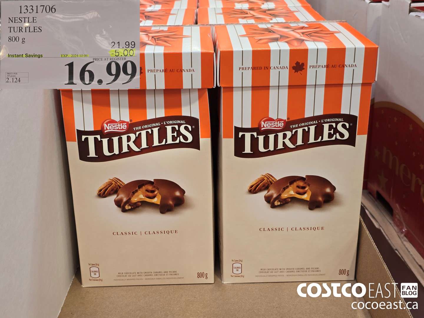 1331706 NESTLE TURTLES 800 g ($5.00 INSTANT SAVINGS EXPIRES ON 2024-10-06) $16.99