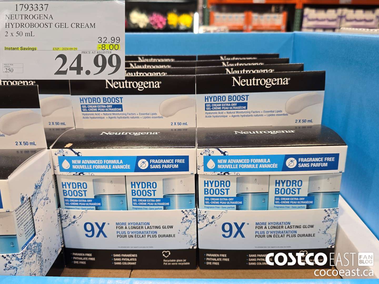 1793337 NEUTROGENA HYDROBOOST GEL CREAM 2 X 50 ML ($8.00 INSTANT SAVINGS EXPIRES ON 2024-09-29) $24.99