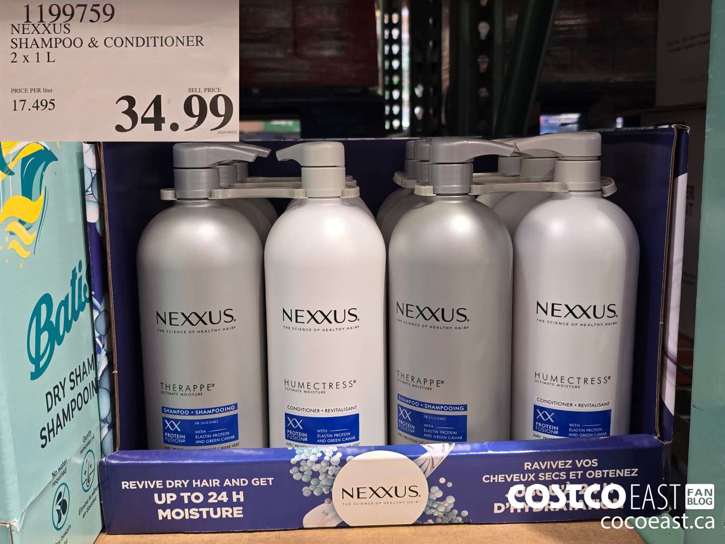 1199759 NEXXUS SHAMPOO & CONDITIONER 2 X 1L $34.99