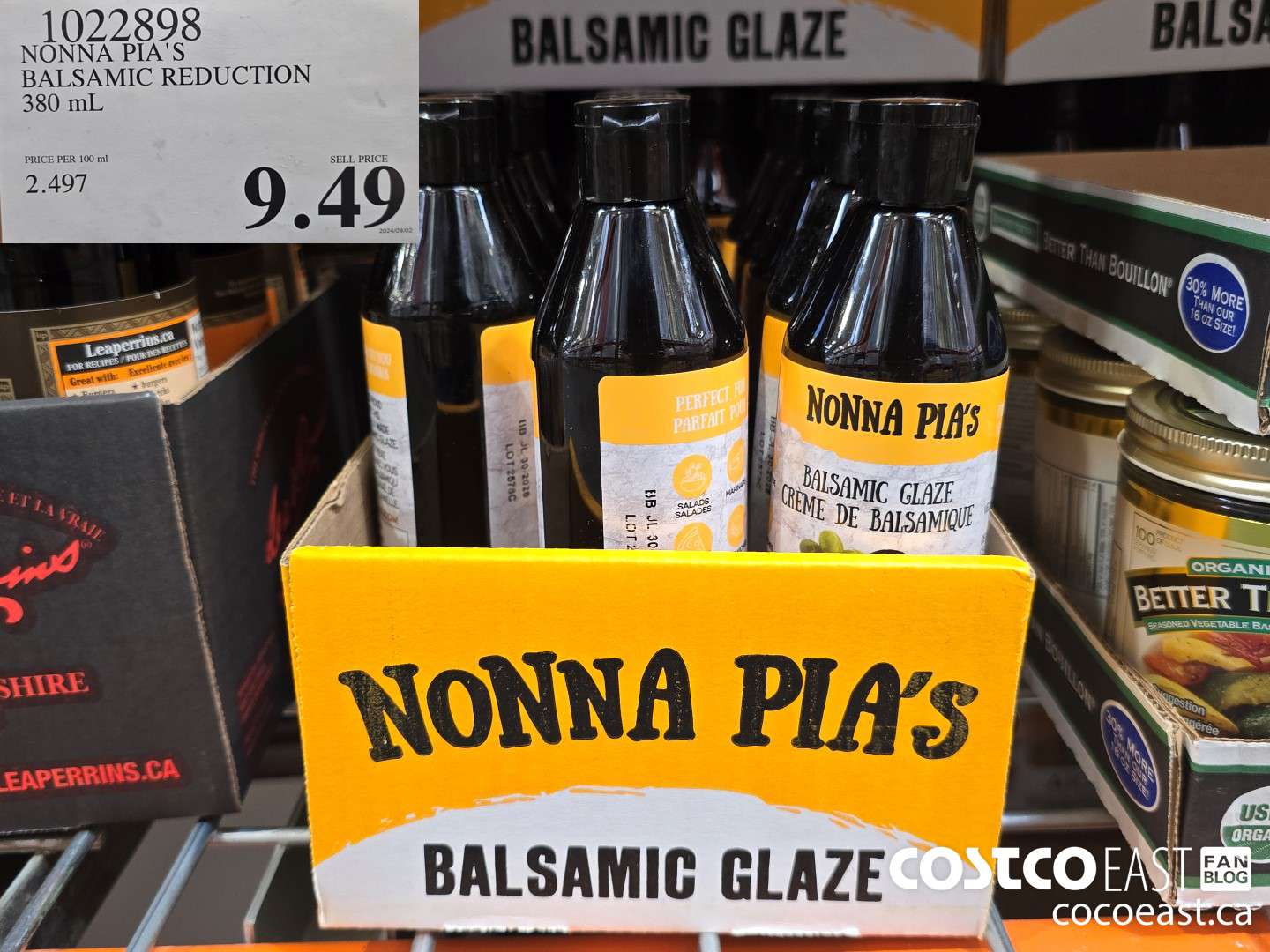1022898 NONNA PIA'S BALSAMIC REDUCTION 380 ML $9.49