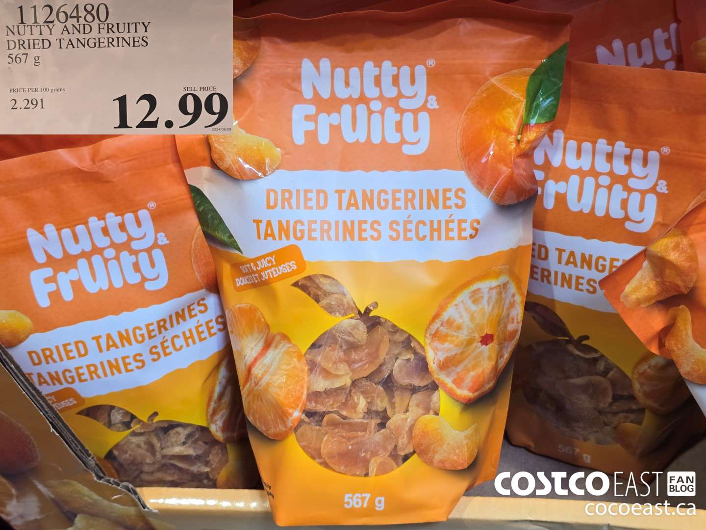1126480 NUTTY AND FRUITY DRIED TANGERINES 567 g $12.99