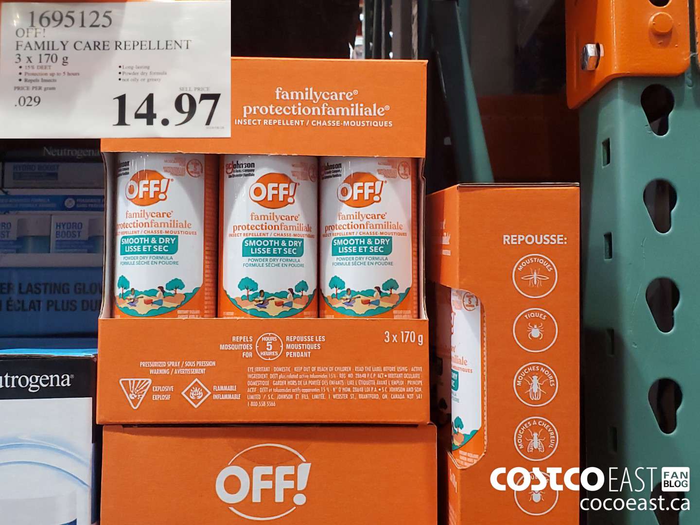 1695125 OFF! FAMILY CARE INSECT REPELLENT 3 x 170ml $14.97