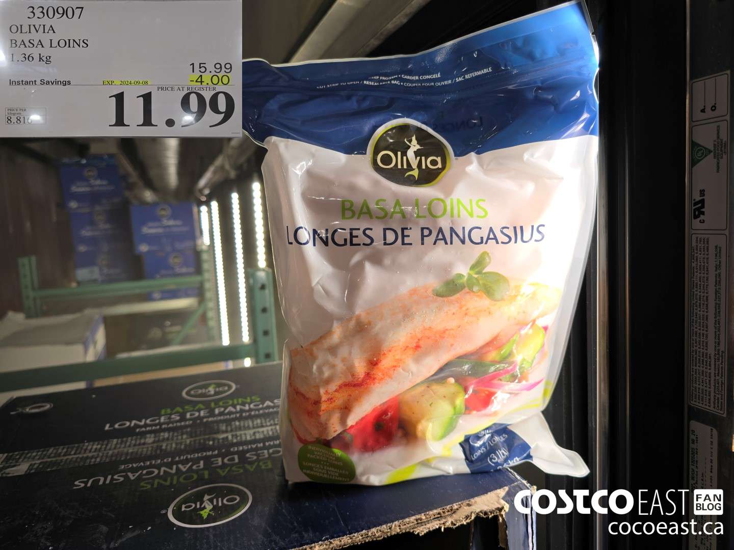 330907 OLIVIA BASA LOINS 1.36 KG ($4.00 INSTANT SAVINGS EXPIRES ON 2024-09-08) $11.99