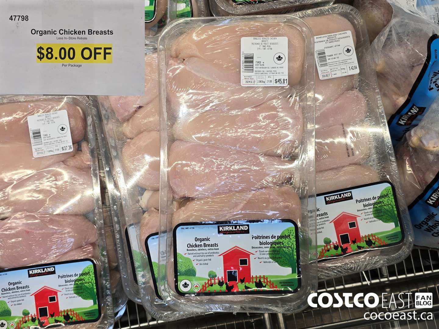 47798 ORGANIC CHICKEN BREASTS ($8.00 INSTANT SAVINGS)