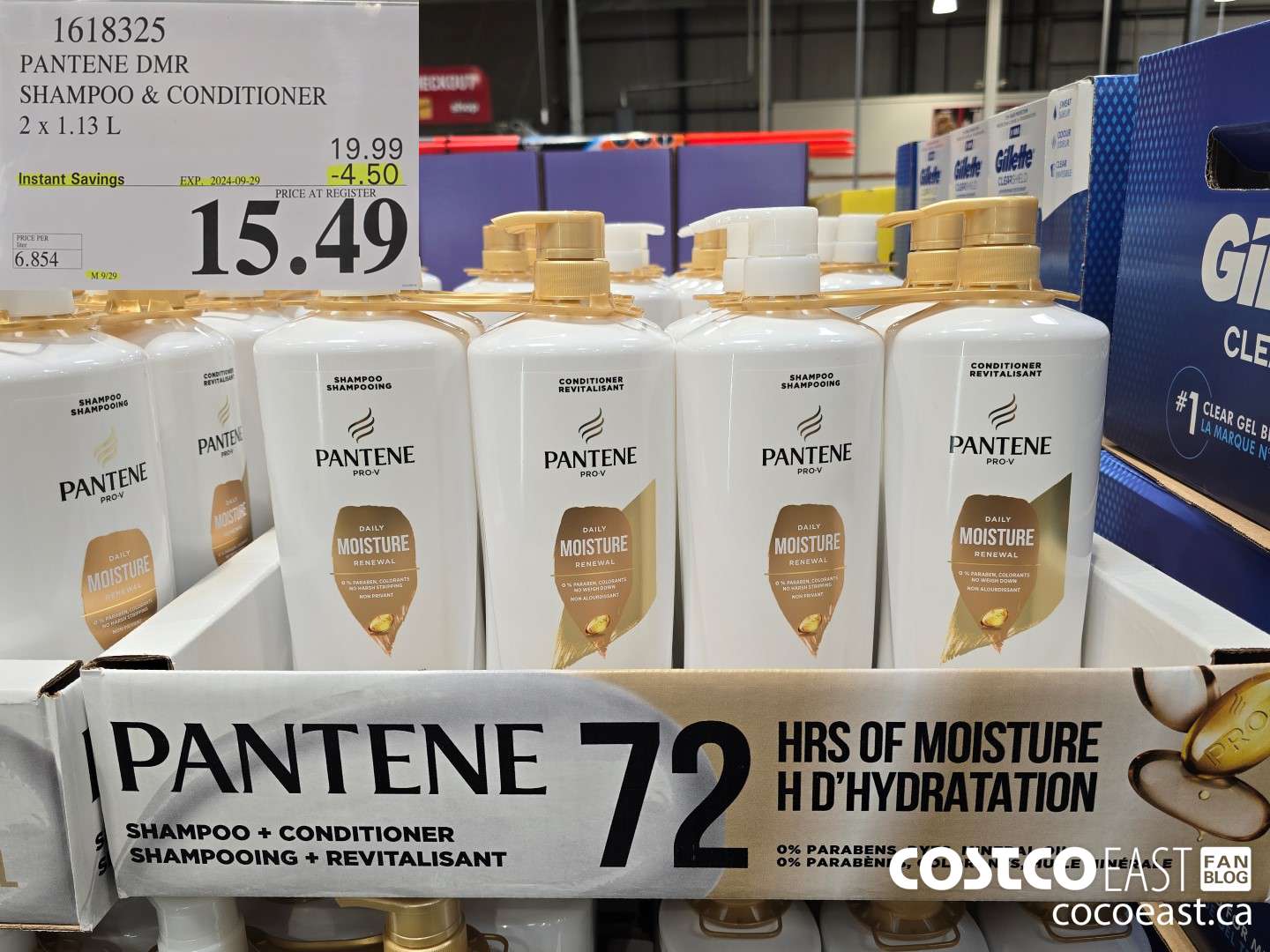 1618325 PANTENE DMR SHAMPOO & CONDITIONER 2 x 1.13L ($4.50 INSTANT SAVINGS EXPIRES ON 2024-09-29) $15.49