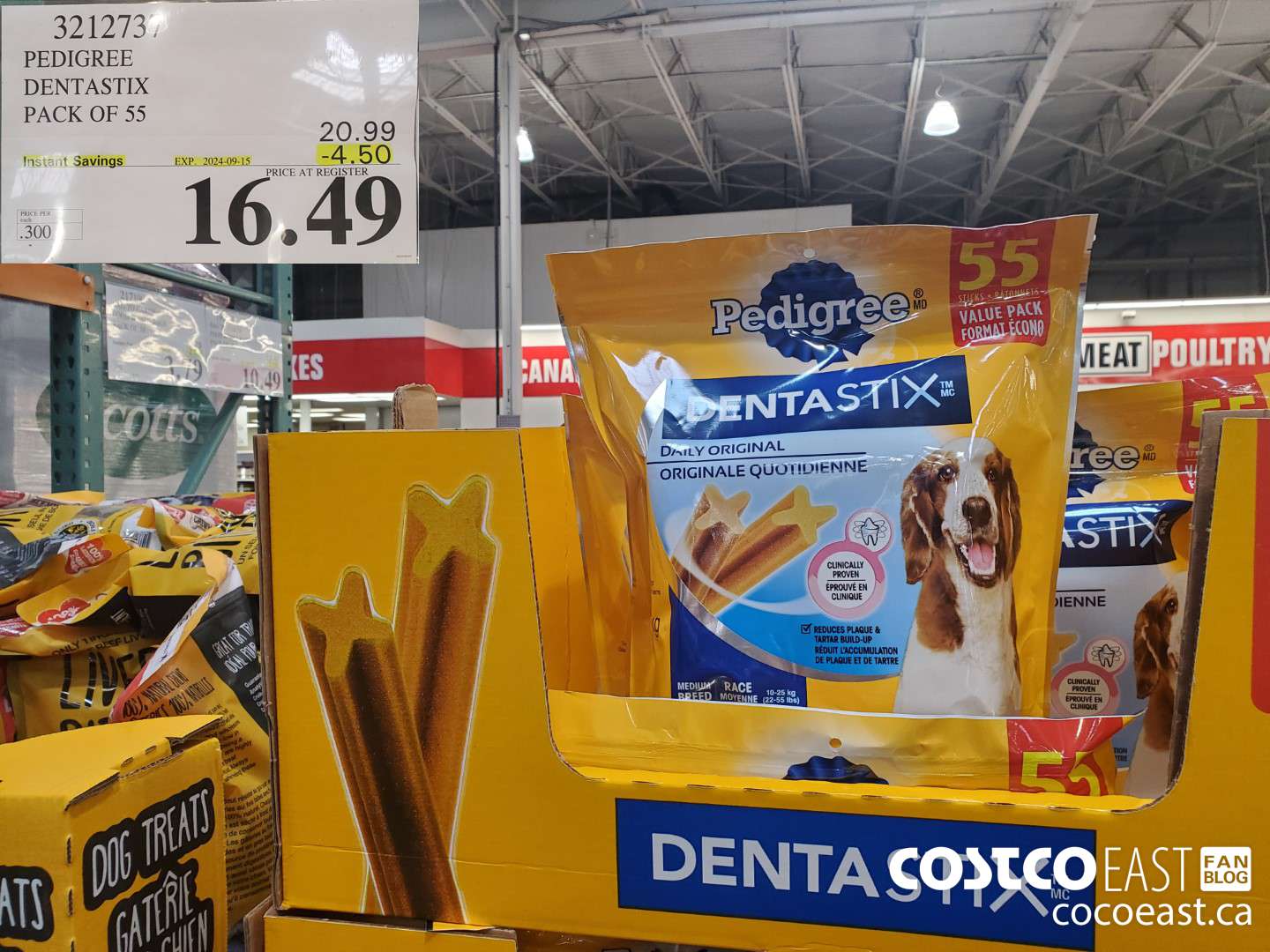 3212737 PEDIGREE~DENTASTIX PACK OF 55  ($4.50 INSTANT SAVINGS EXPIRES ON 2024-09-15) $16.49