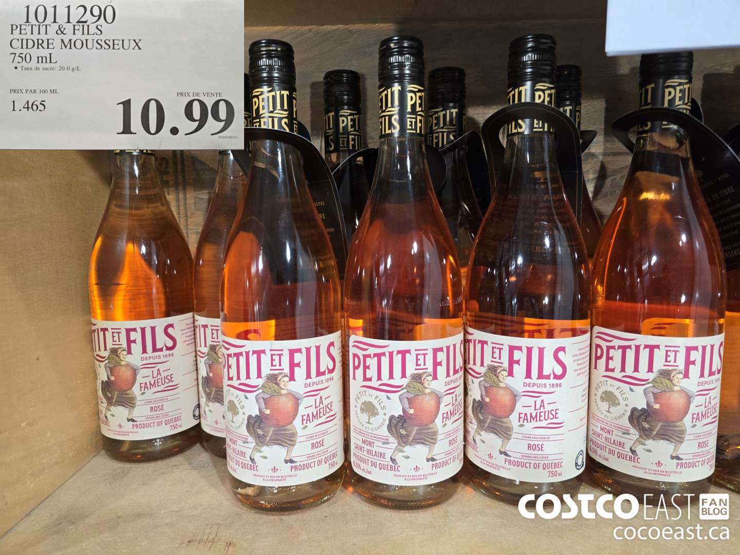 1011290 PETIT & FILS CIDRE MOUSSEUX 750 ML $10.99