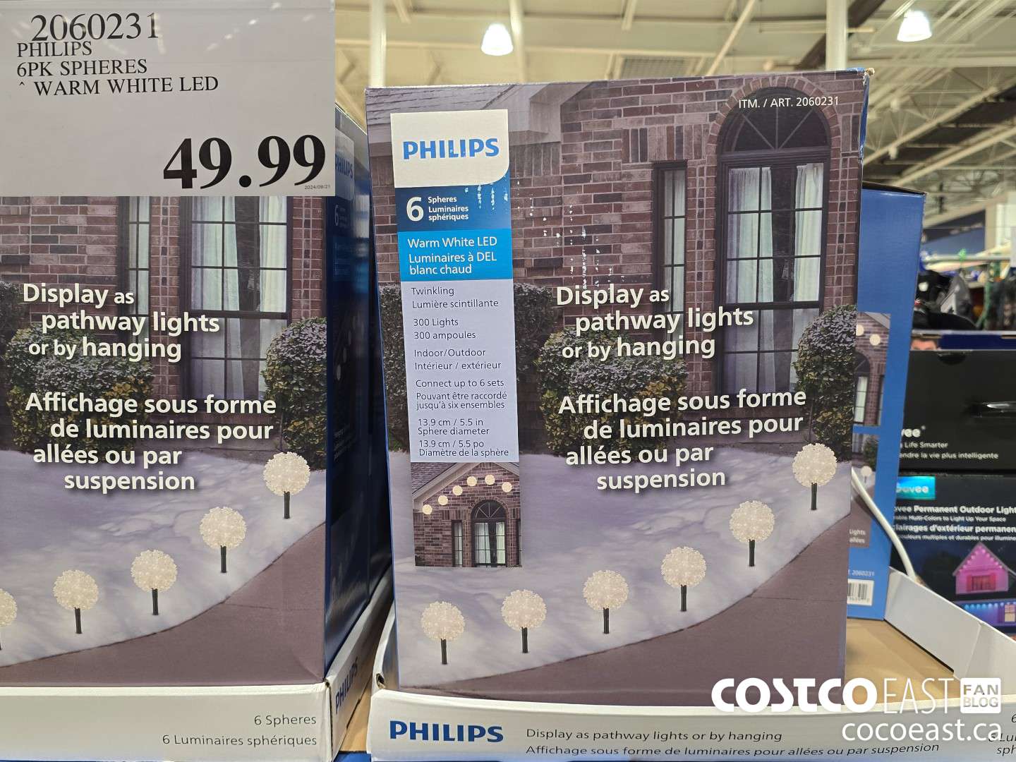 2060231 PHILIPS 6PK SPHERES ~ WARM WHITE LED $49.99