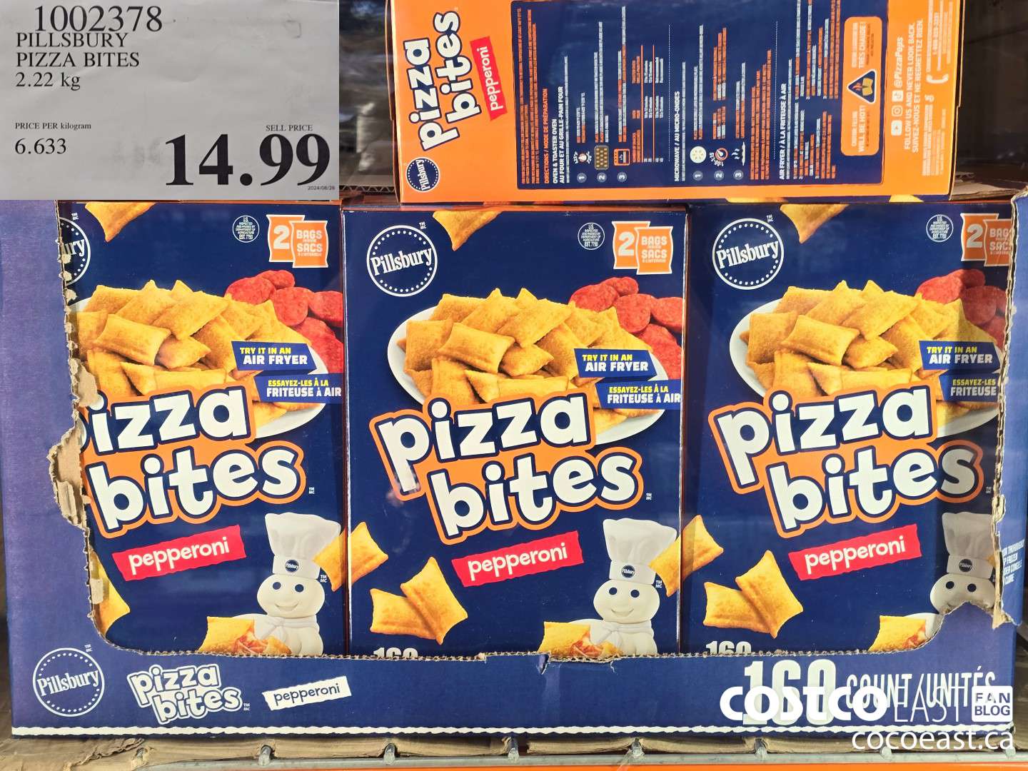 1002378 PILLSBURY PIZZA BITES 2.22 KG $14.99
