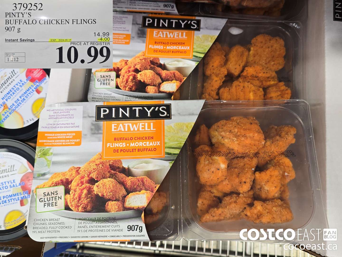 379252 PINTY'S BUFFALO CHICKEN FLINGS 907 g ($4.00 INSTANT SAVINGS EXPIRES ON 2024-09-15) $10.99