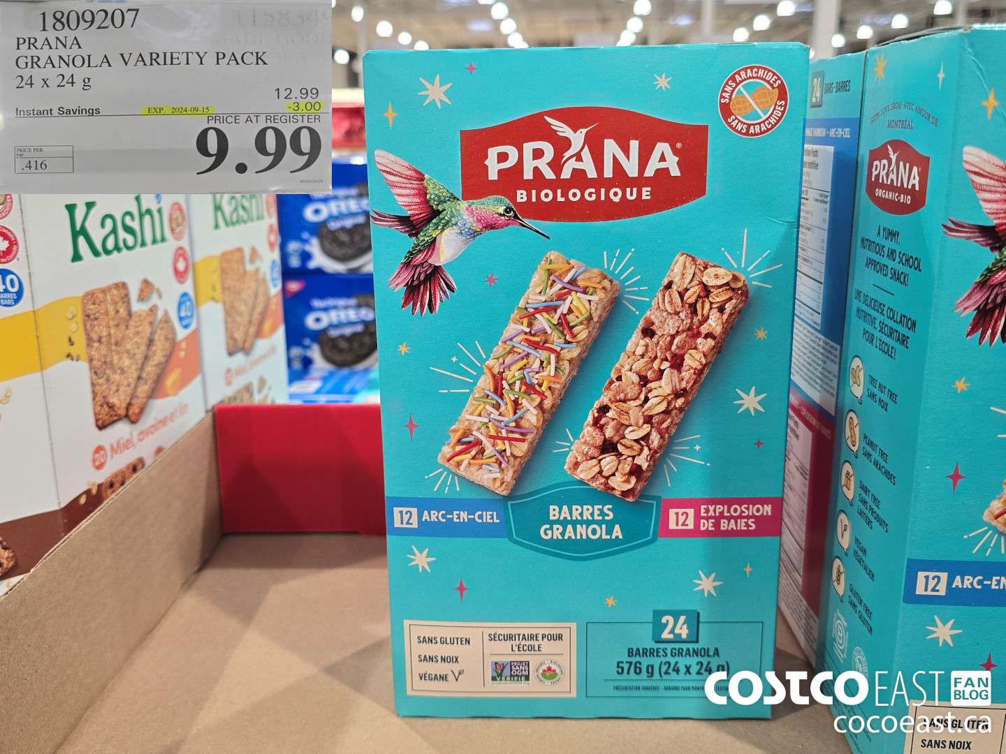 1809207 PRANA GRANOLA VARIETY PACK 24x24G ($3.00 INSTANT SAVINGS EXPIRES ON 2024-09-15) $9.99