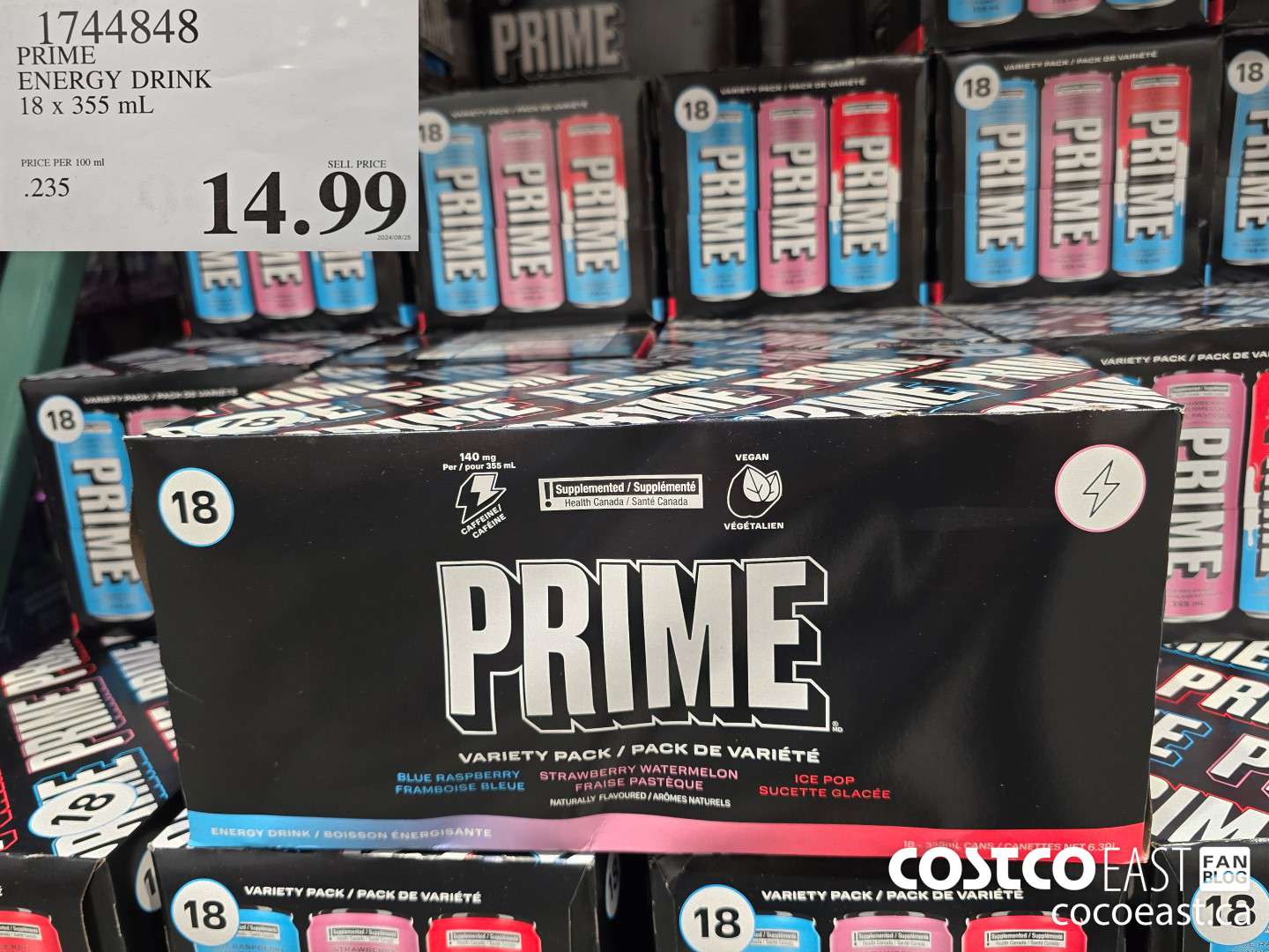 1744848 PRIME ENERGY DRINK 18 X 355 ML $14.99