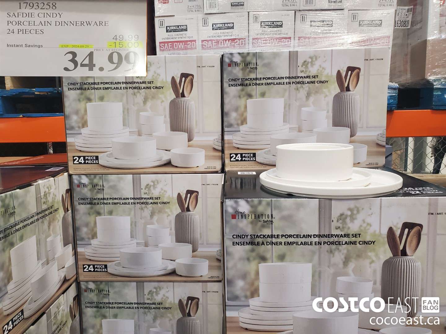 1793258 SAFDE CINDY PORCELAIN DINNERWARE 24 PIECES  ($15.00 INSTANT SAVINGS EXPIRES ON 2024-09-29) $34.99