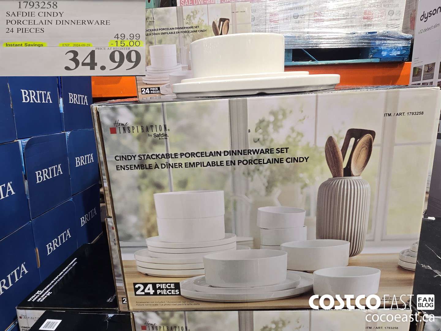 1793258 SAFDIE CINDY PORCELAIN DINNERWARE 24 PIECES ($15.00 INSTANT SAVINGS EXPIRES ON 2024-09-29) $34.99