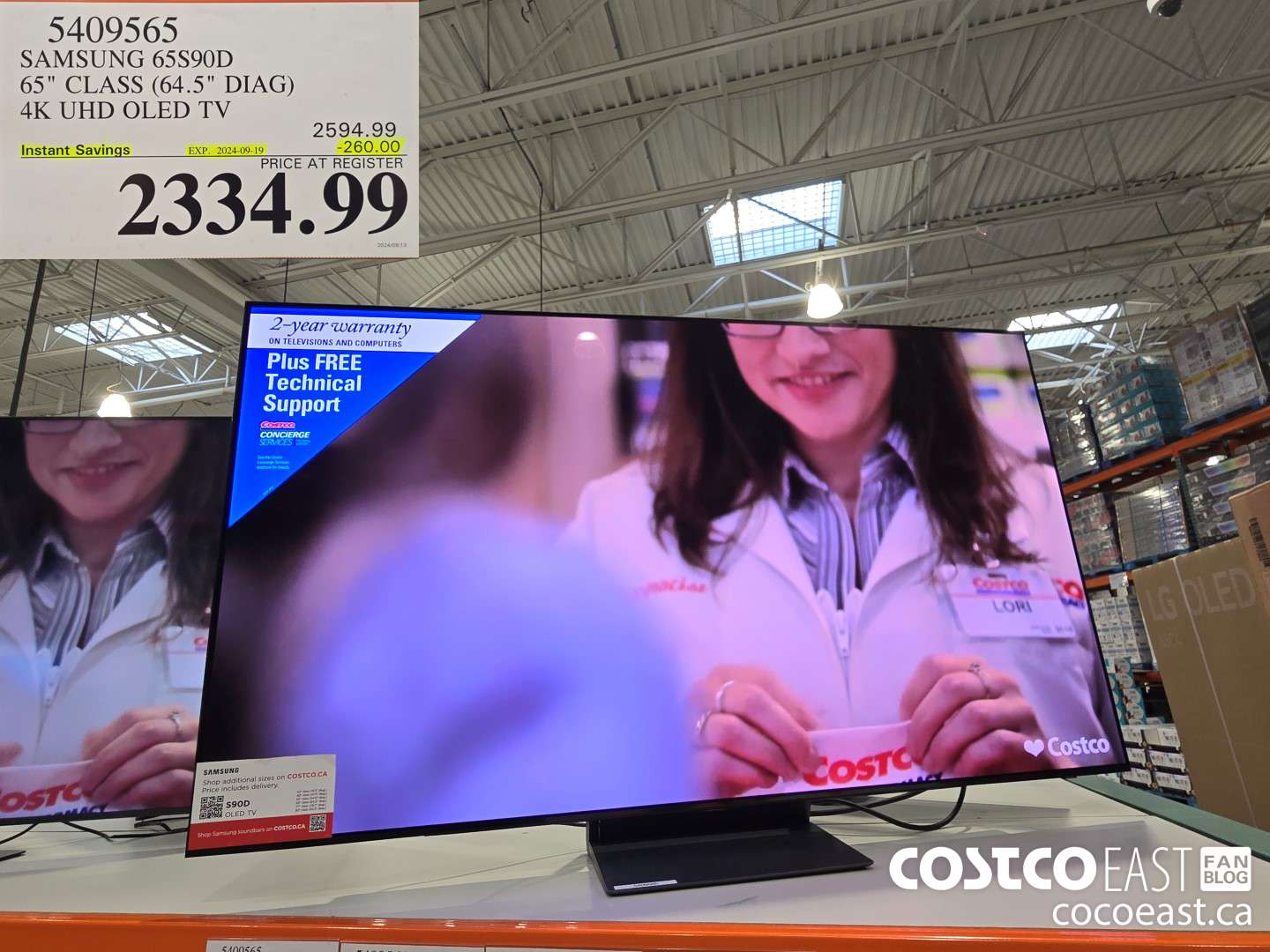 5409565 SAMSUNG 65S90D 65