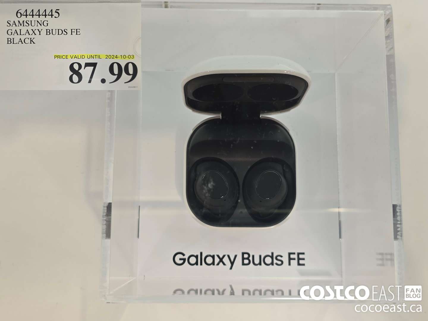 6444445 SAMSUNG GALAXY BUDS FE BLACK $87.99