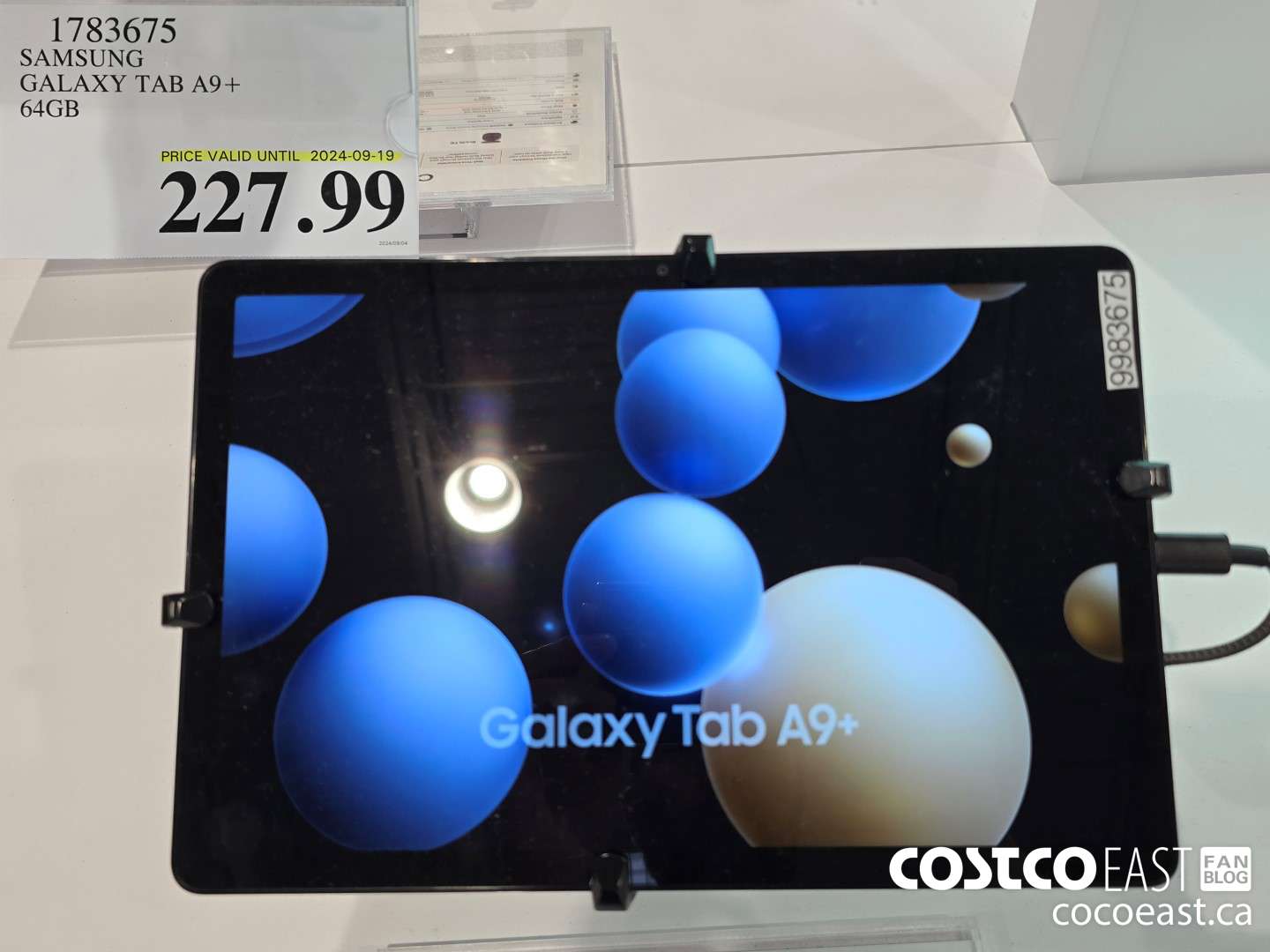 1783675 SAMSUNG GALAXY TAB A9+ 64GB $227.99