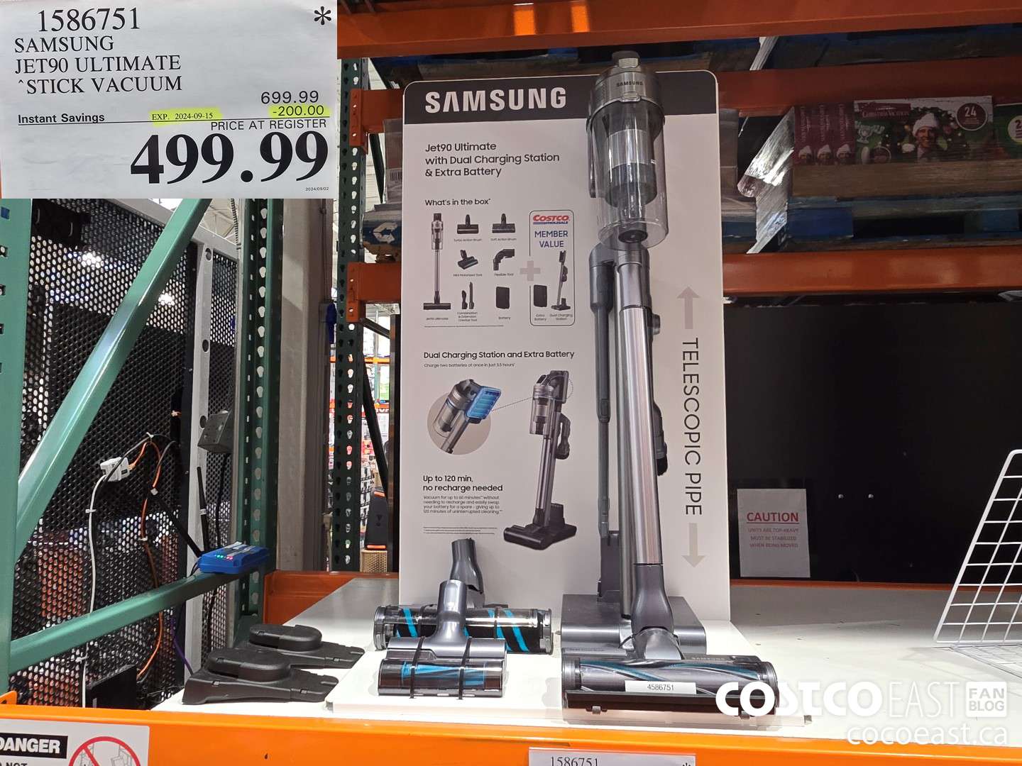 1586751 SAMSUNG JET90 ULTIMATE STICK VACUUM ($200.00 INSTANT SAVINGS EXPIRES ON 2024-09-15) $499.99