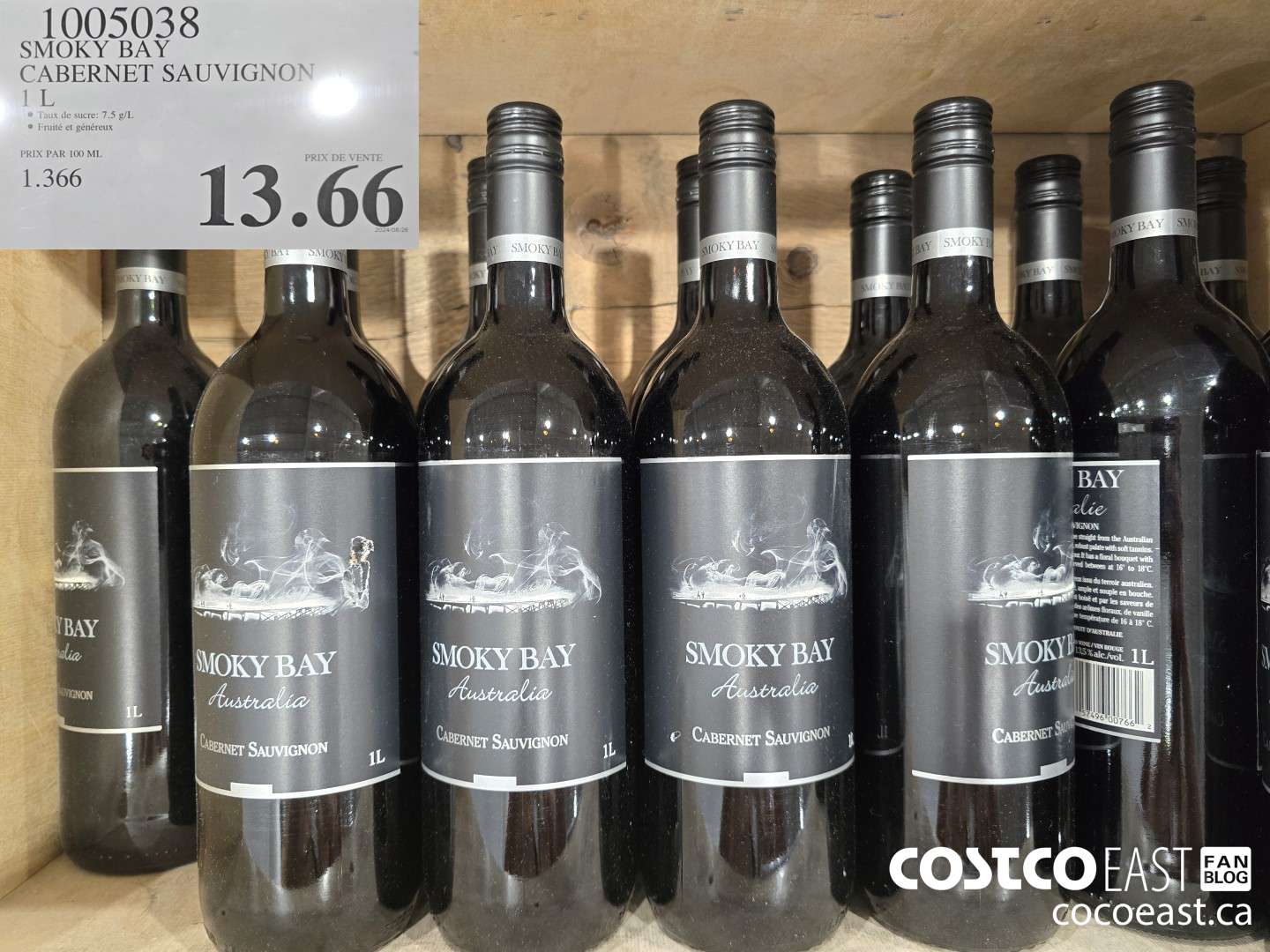 1005038 SMOKY BAY CABERNET SAUVIGNON IL $13.66