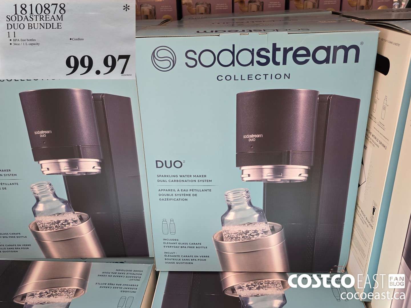 1810878 SODASTREAM DUO BUNDLE 11 $99.97