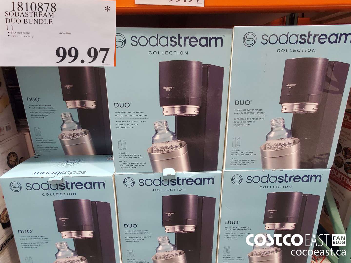 1810878 SODASTREAM DUO BUNDLE  $99.97