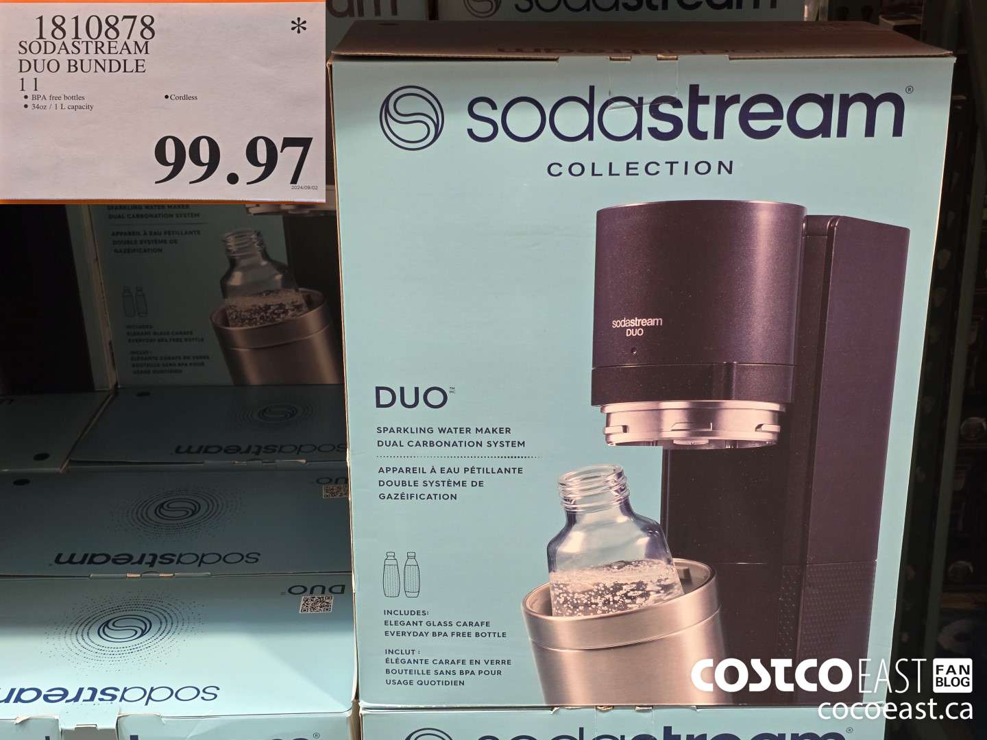 1810878 SODASTREAM DUO BUNDLE  $99.97