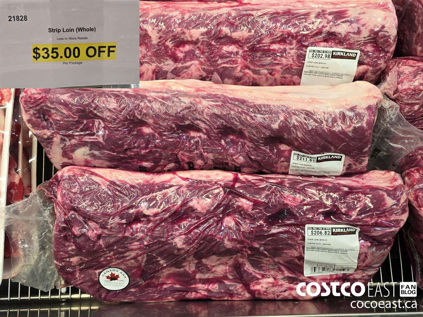 21828 STRIP LOIN (WHOLE) ($35.00 INSTANT SAVINGS)