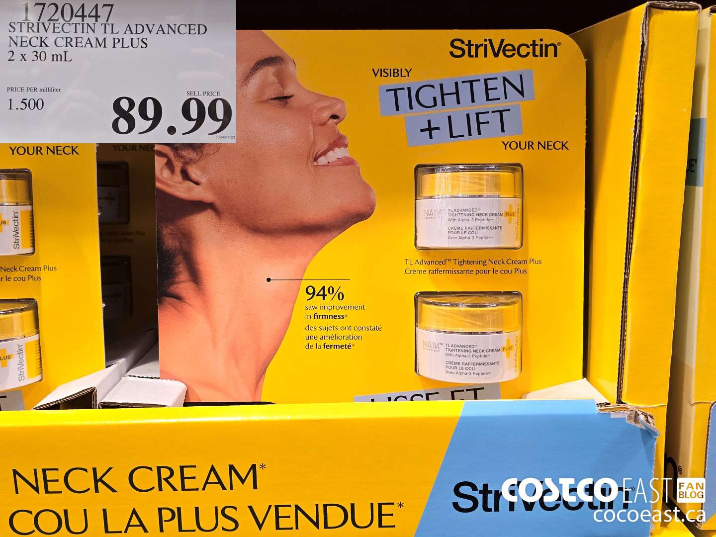 1720447 STRIVECTIN TL ADVANCED NECK CREAM PLUS 2 x 30 mL $89.99