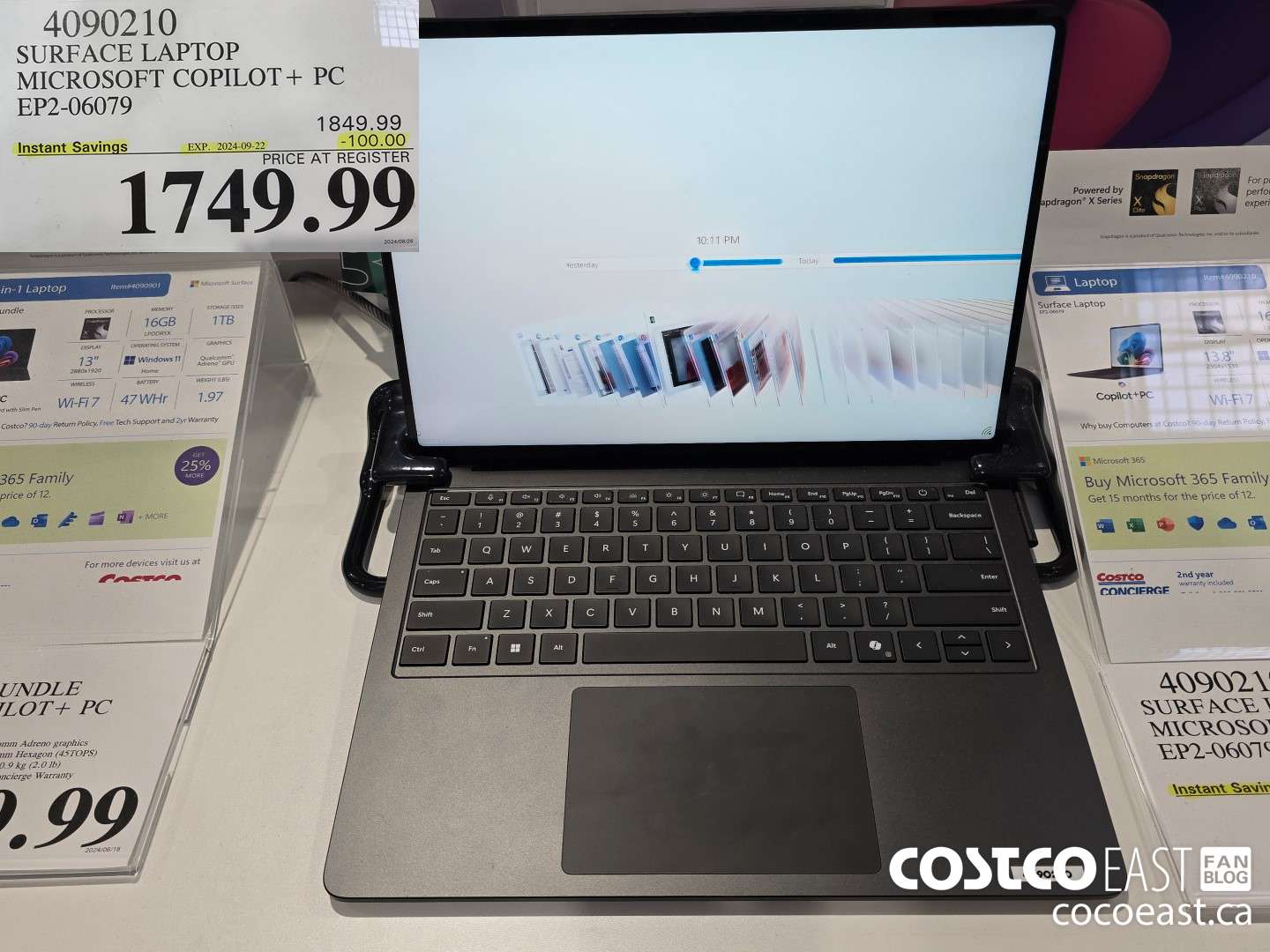 4090210 SURFACE LAPTOP MICROSOFT COPILOT + PC EP2-06079 ($100.00 INSTANT SAVINGS EXPIRES ON 2024-09-22) $1749.99