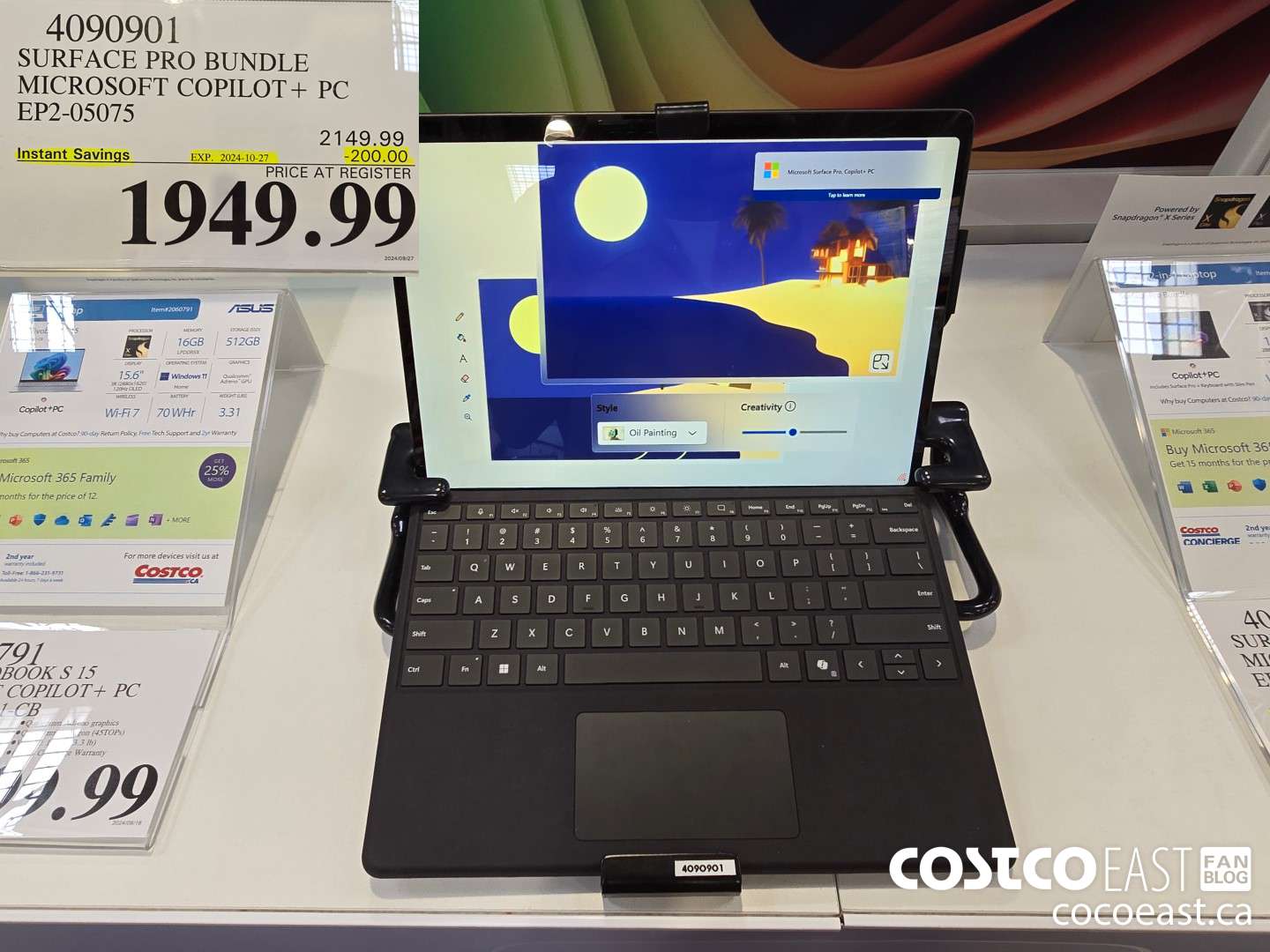 4090901 SURFACE PRO BUNDLE MICROSOFT COPILOT+ PC EP2-05075 ($200.00 INSTANT SAVINGS EXPIRES ON 2024-10-27) $1949.99