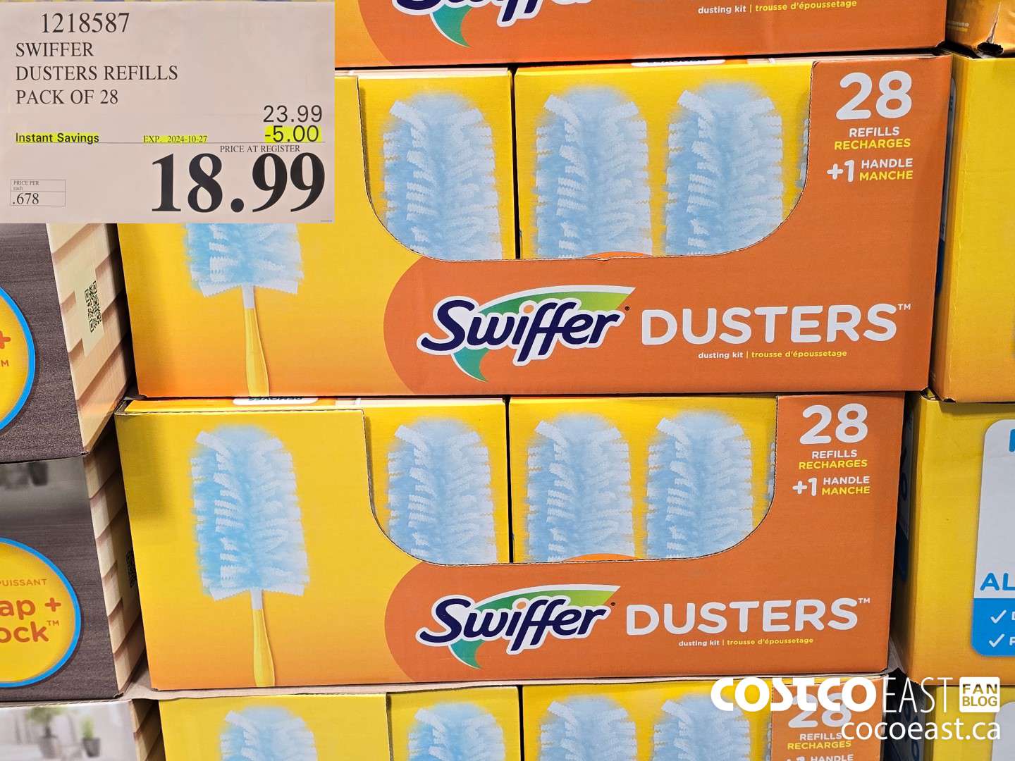 1218587 SWIFFER DUSTERS REFILLS PACK OF 28 ($5.00 INSTANT SAVINGS EXPIRES ON 2024-10-27) $18.99