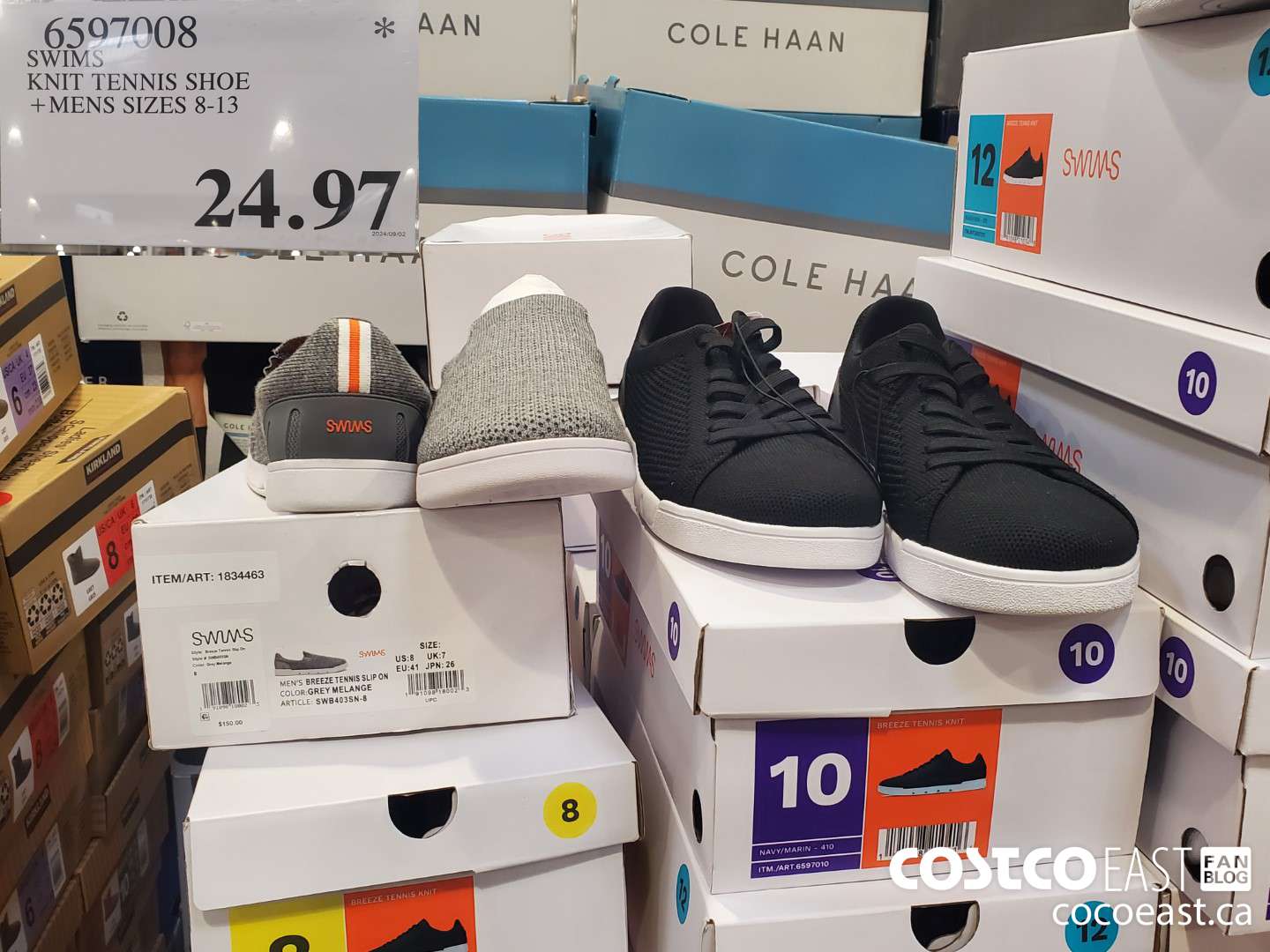 6597908 SWIMS KNIT TENNIS SHOE +MENS SIZES 8-13 $24.97