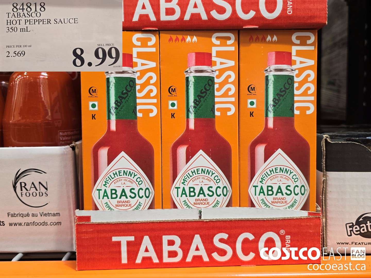 84818 TABASCO HOT PEPPER SAUCE 350 ML $8.99