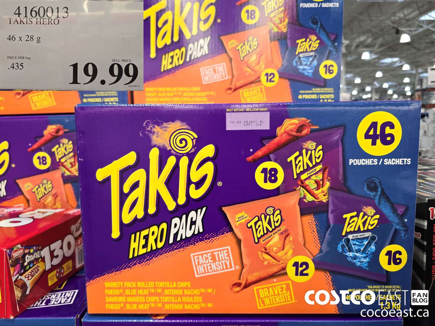 4160013 TAKIS HERO 46 x 28 g $19.99