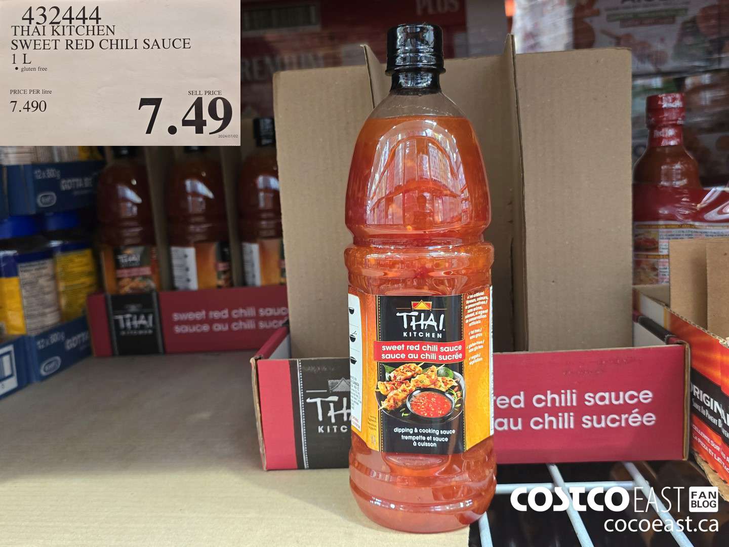 432444 THAI KITCHEN SWEET RED CHILI SAUCE 1 L $7.49
