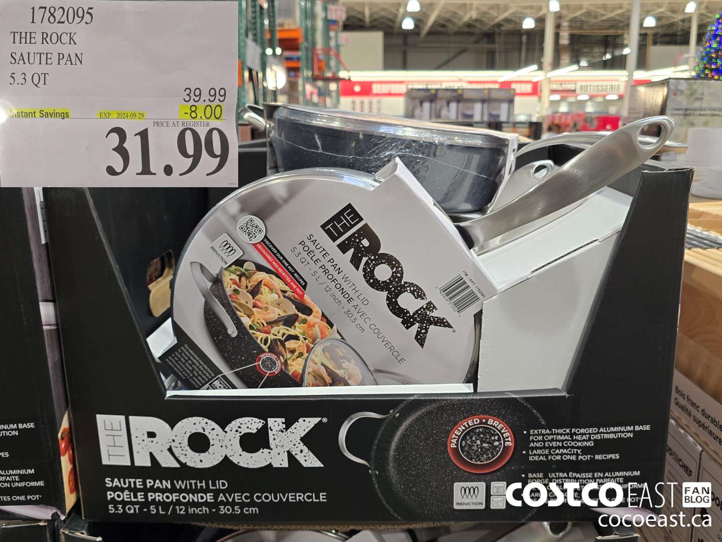 1782095 THE ROCK SAUTE PAN 5.3 QT ($8.00 INSTANT SAVINGS EXPIRES ON 2024-09-29) $31.99