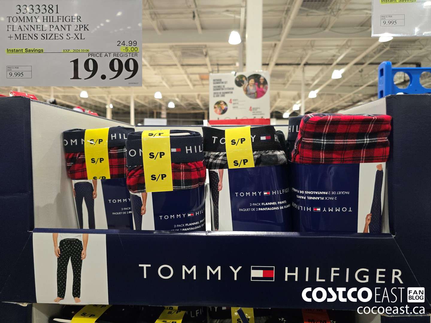 3333381 TOMMY HILFIGER FLANNEL PANT 2PK +MENS SIZES S-XL ($5.00 INSTANT SAVINGS EXPIRES ON 2024-10-06) $19.99